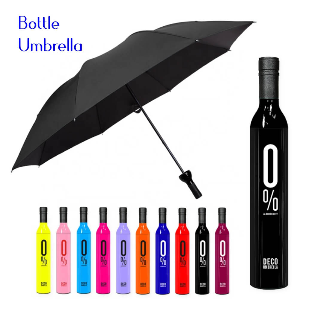 TrendyFrik™ Bottle Umbrella (Mix Color) – Style Meets Surprise!