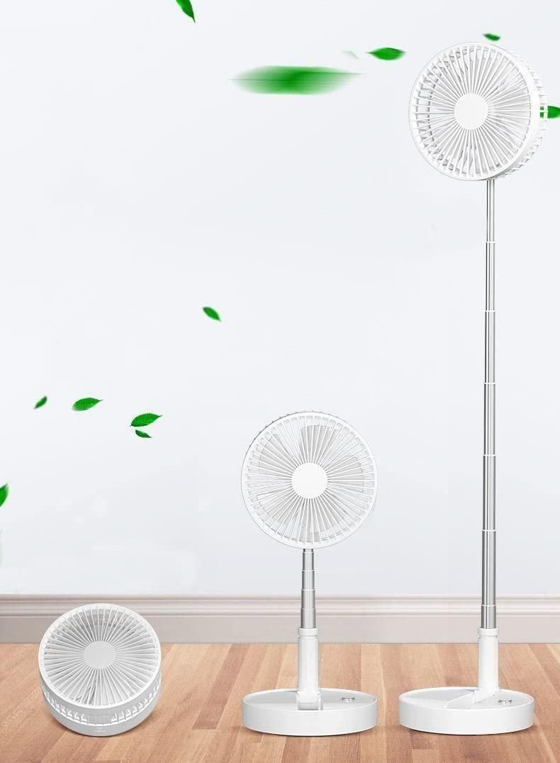 TrendyFrik™ Adjustable Telescopic Rechargeable Standing Fan
