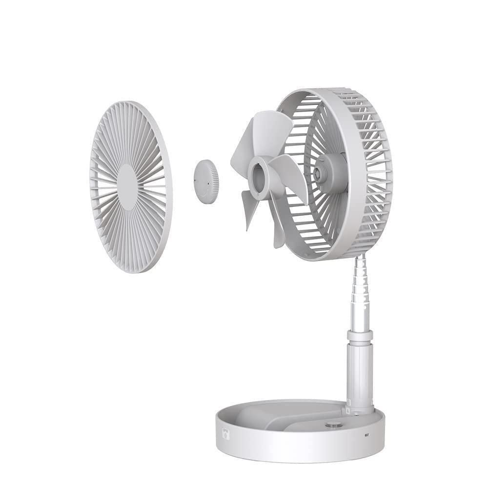 TrendyFrik™ Adjustable Telescopic Rechargeable Standing Fan